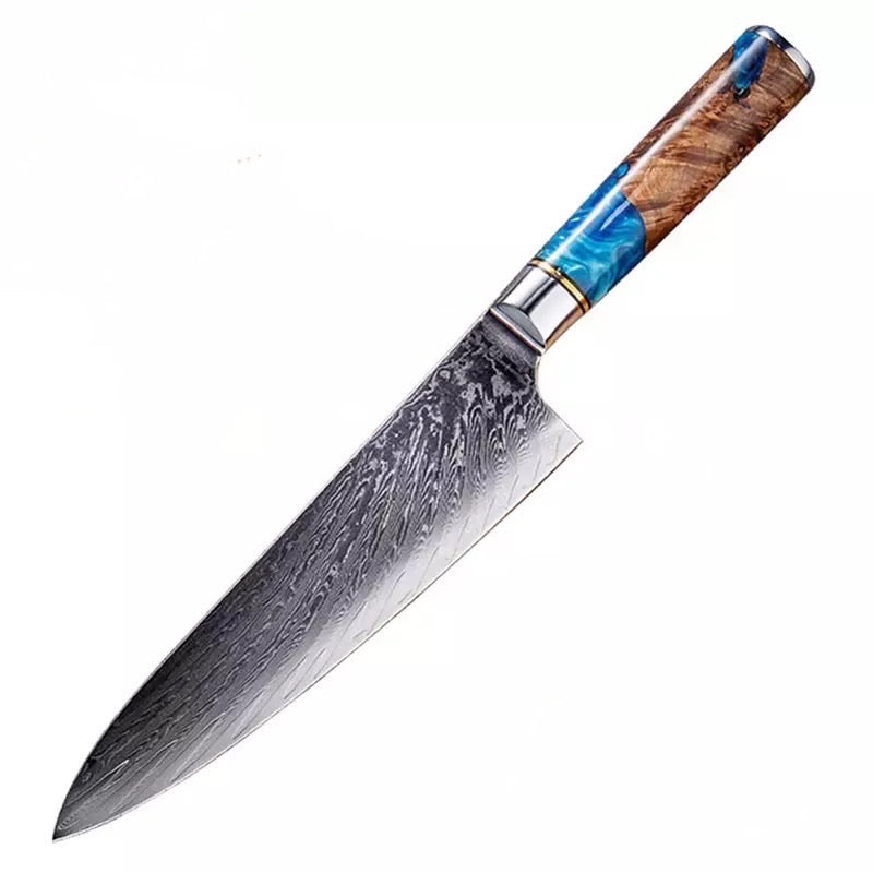 Blue Resin Chef Knife